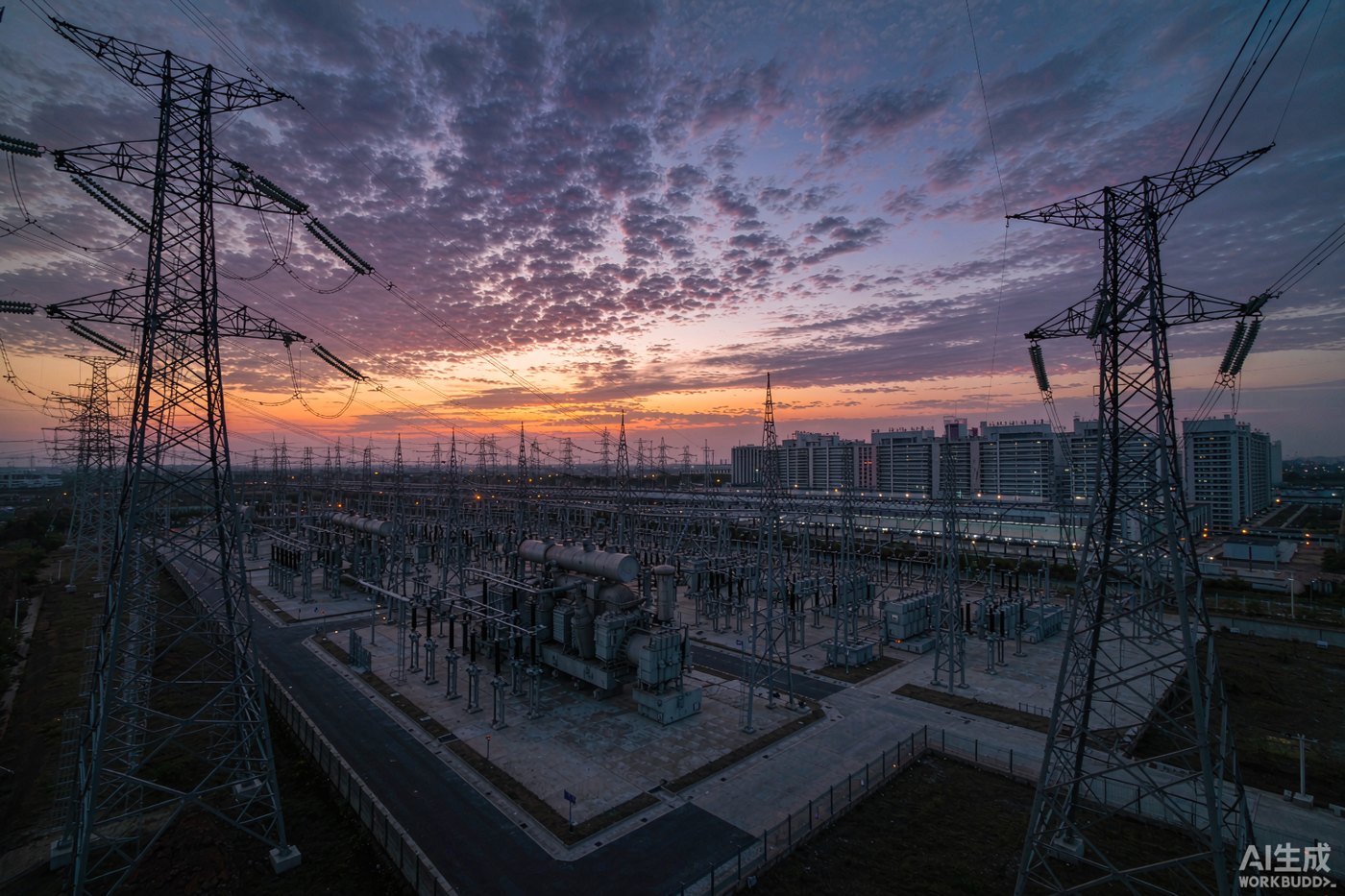 高压输电线路与变电站